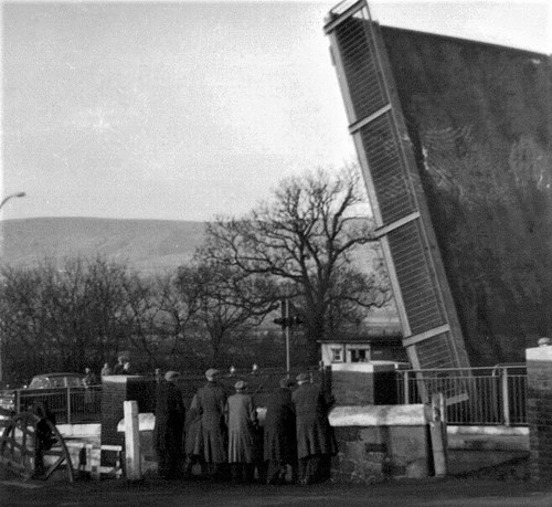 The new bascule bridge at Twechar in 1960